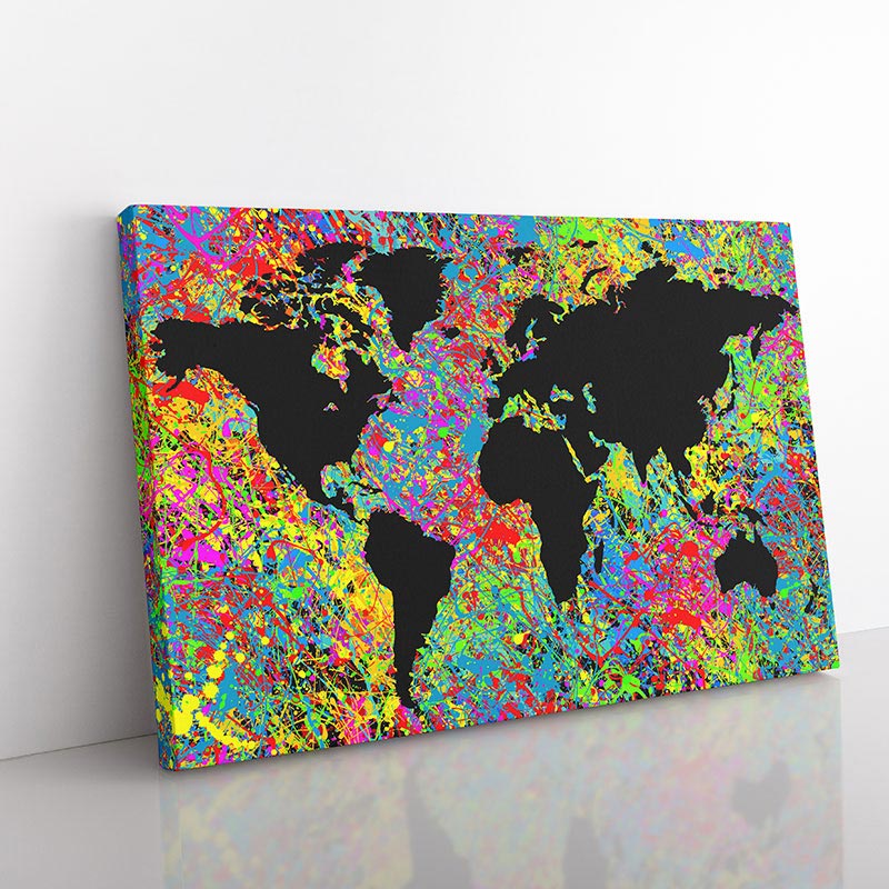 Colorful World Map