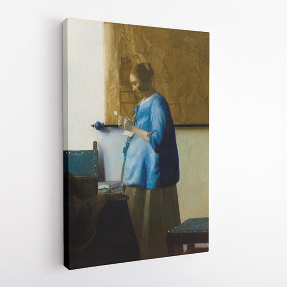 Γυναίκα στα Μπλε που Διαβάζει ένα Γράμμα, Γιοχάνες Βερμέερ