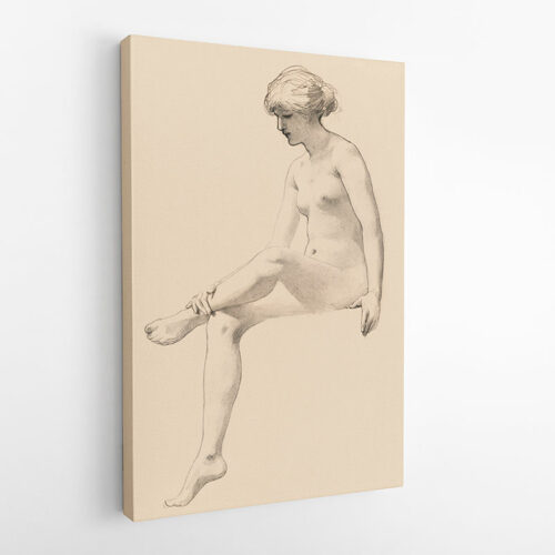 Σκίτσο Γυμνής Καθιστής Γυναίκας του Τζέιμς Γουέλς Τσάμπνεϊ