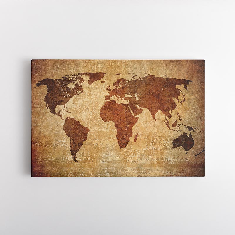 Vintage Παγκόσμιος Χάρτης