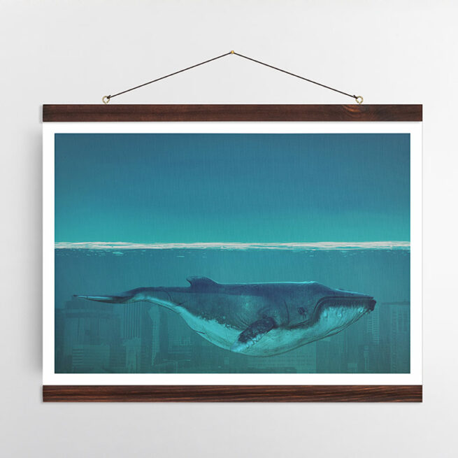 Κρεμαστός Καμβάς: Εικονογράφηση Φάλαινας