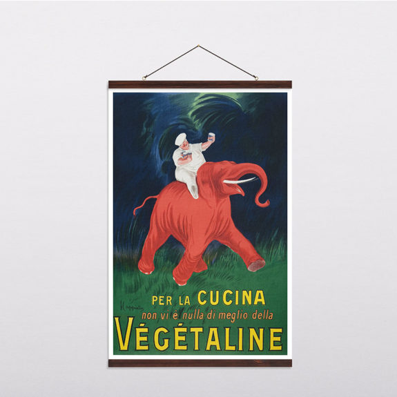Vintage Κρεμαστός Καμβάς: Vegetaline (1910), Λεονέτο Καπιέλο