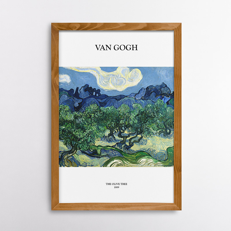 Ελαιόδεντρα με Φόντο τις Alpilles του Βίνσεντ Βαν Γκογκ, 1889