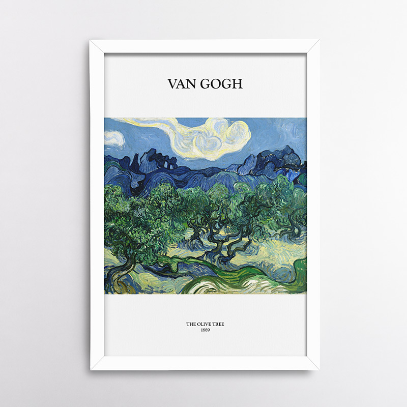 Ελαιόδεντρα με Φόντο τις Alpilles του Βίνσεντ Βαν Γκογκ, 1889