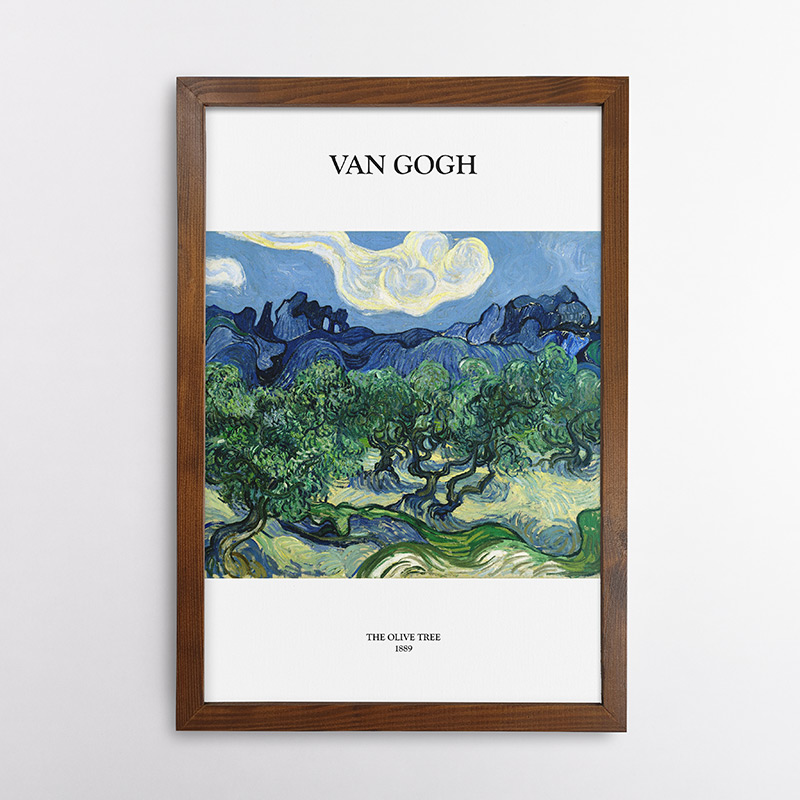 Ελαιόδεντρα με Φόντο τις Alpilles του Βίνσεντ Βαν Γκογκ, 1889