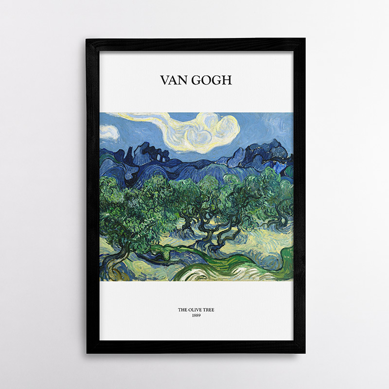 Ελαιόδεντρα με Φόντο τις Alpilles του Βίνσεντ Βαν Γκογκ, 1889