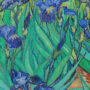 Πίνακας Ίριδες του Βαν Γκογκ σε Κορνίζα