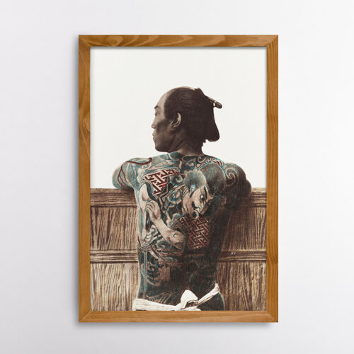 Φωτογραφία Ιάπωνα Άντρα με Τατουάζ (1870 –1890), Κουσακάμπε Κιμπέι