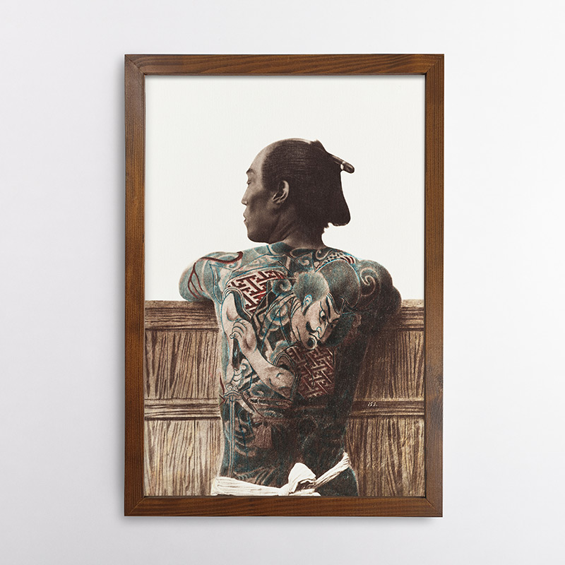 Φωτογραφία Ιάπωνα Άντρα με Τατουάζ (1870 –1890), Κουσακάμπε Κιμπέι
