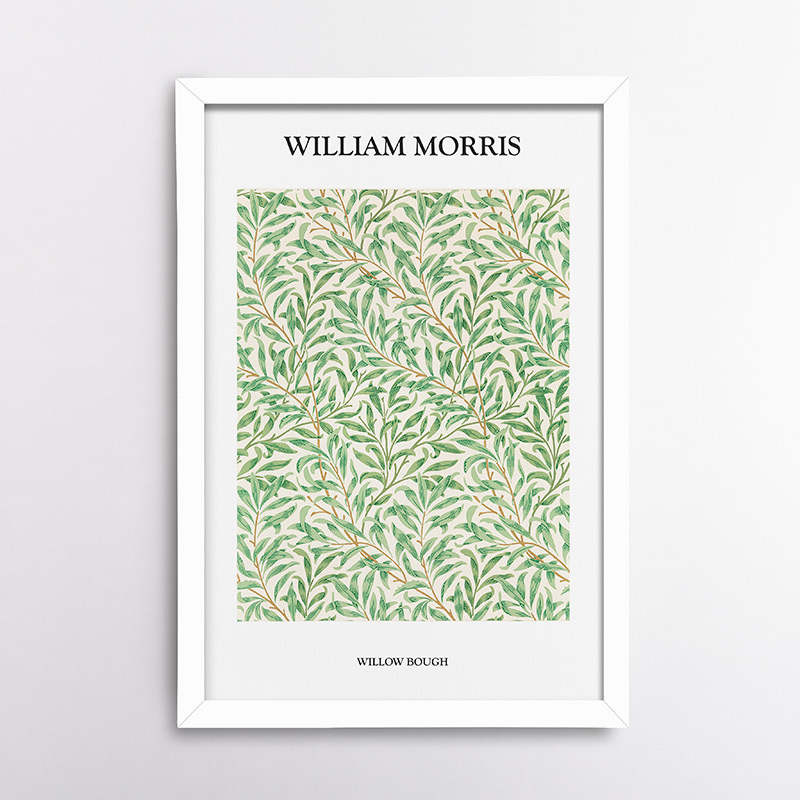 Μοτίβο με κλαδιά ιτιάς του Γουίλιαμ Μόρις (1834-1896) - Πίνακας με Κορνίζα