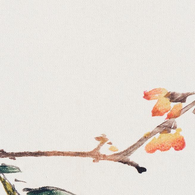 Κλαδί με Πορτοκαλί Άνθη από το Shi Zhu Zhai (1644–1911)