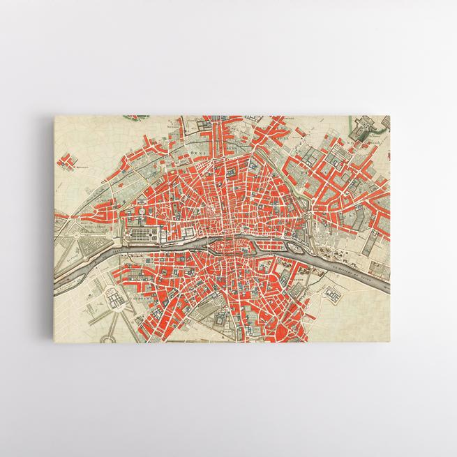 Χάρτης του Παρισιού Guillaume Delisle