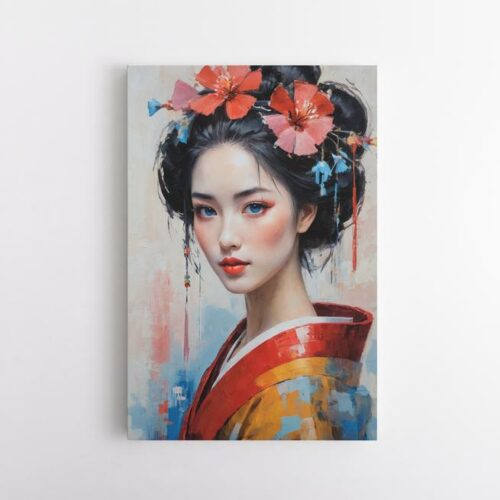 Νεαρή Γυναίκα με Κίμονο: Σύγχρονη Ανατολή Παράδοση σε Κίνηση