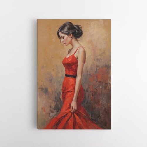 Σκέψεις και χρώματα Πορτραίτο γυναίκας με εντυπωσιακή ενδυμασία