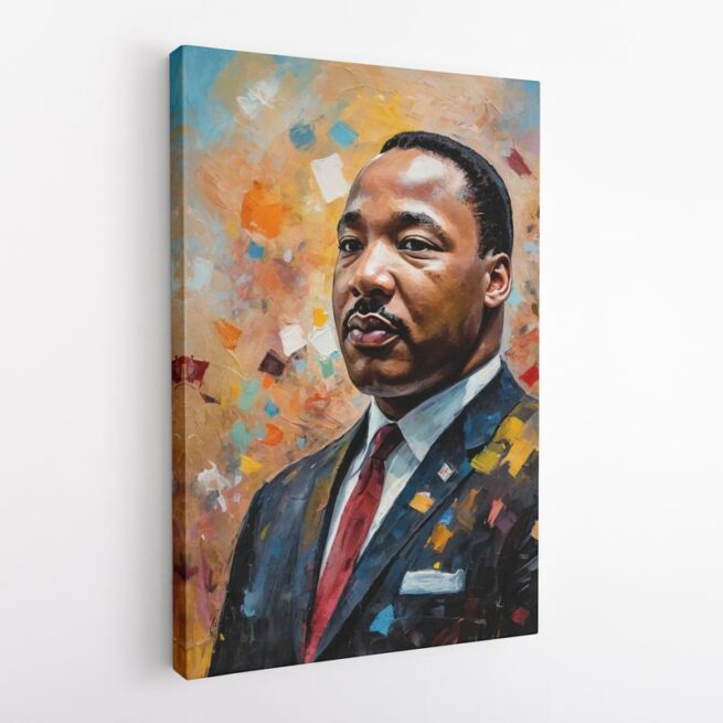 Μάρτιν Λούθερ Κινγκ Ένα Εκφραστικό πορτραίτο με έντονα χρώματα