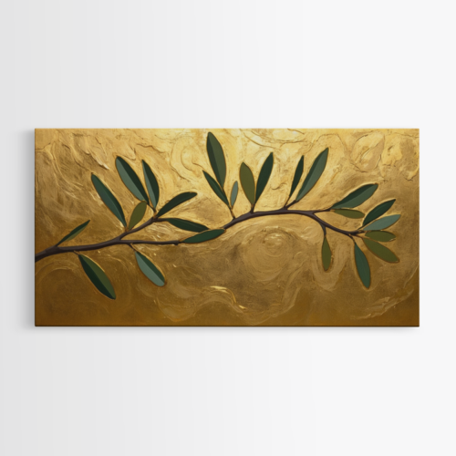 Κλαδί Ελιάς σε Χρυσό φόντο