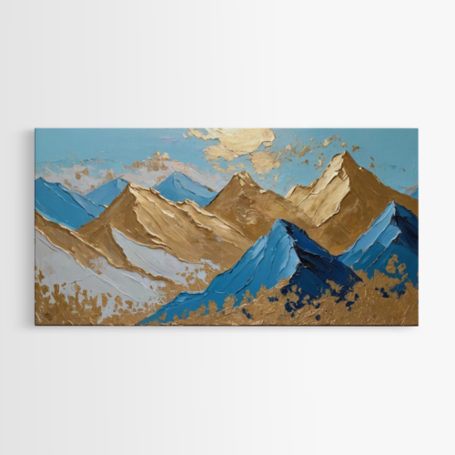 Mεγαλοπρέπεια των βουνών με έντονες χρωματικές αντιθέσεις