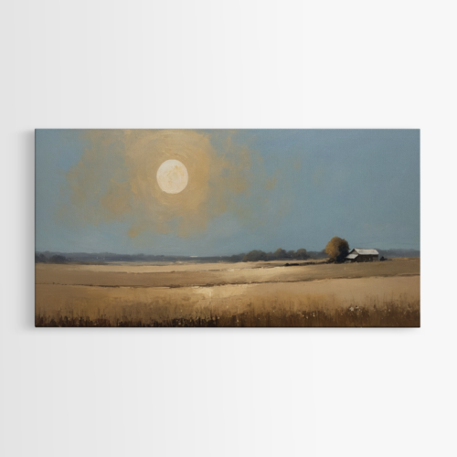 Το Φως του Ήλιου Αγκαλιάζει την Αγροτική Σιωπή