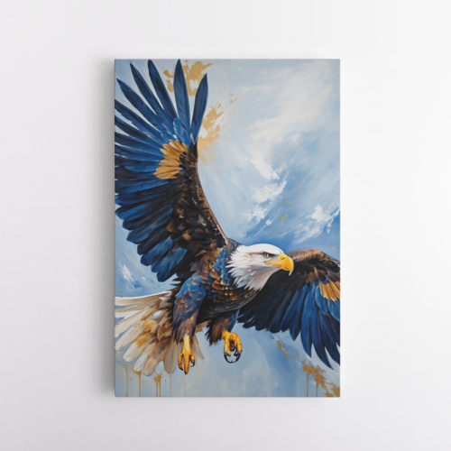 Η επιβλητική παρουσία του φαλακρού αετού στον ουρανό