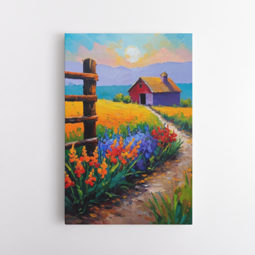 Ηλιόλουστη Αγροικία με Ζωηρό Μονοπάτι