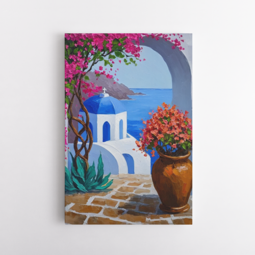 Ηρεμία και Χρώμα σε Ένα Ελληνικό Παραθαλάσσιο Τοπίο