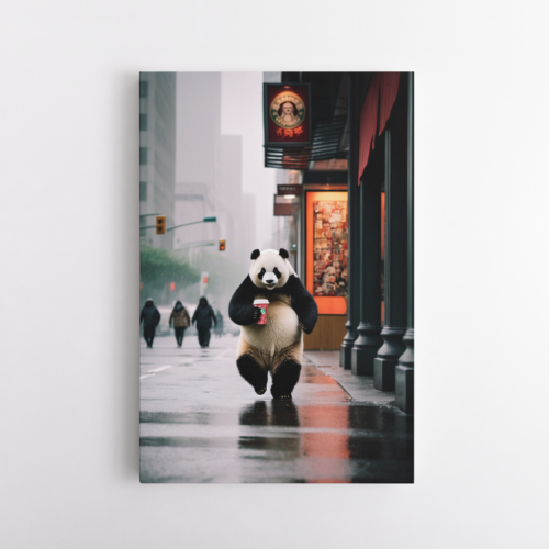 Παντα σε αστικό δρόμο με ένα φλιτζάνι καφέ