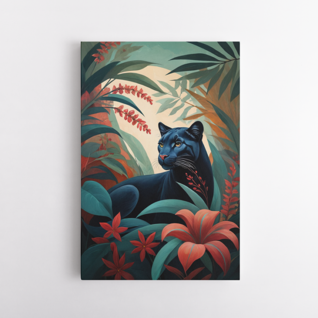 Στο Βασίλειο της Ζούγκλας Πάνθηρας Μέσα σε Τροπική Φύση