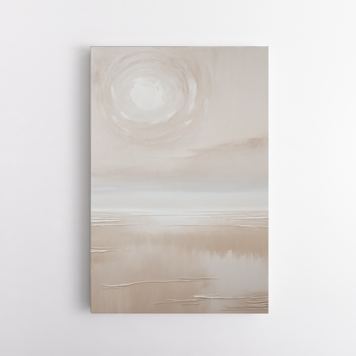 Σύγκρουση Ηρεμίας και Κίνησης σε Απαλές Αποχρώσεις Μπεζ