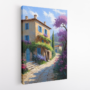 Ηλιόλουστη Μεσογειακή Κατοικία με Ζωηρά Λουλούδια και Δέντρα