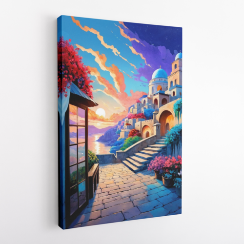 Στιγμιότυπο από την ηρεμία ενός νησιωτικού τοπίου κατά τη δύση