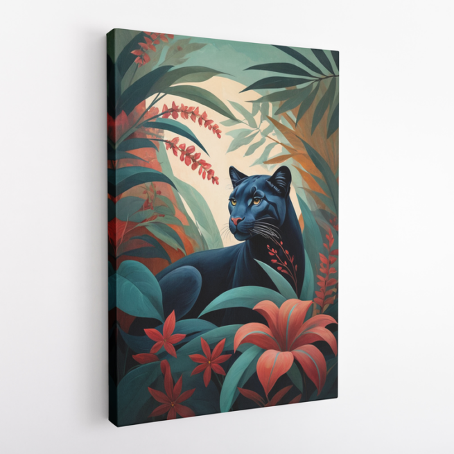 Στο Βασίλειο της Ζούγκλας Πάνθηρας Μέσα σε Τροπική Φύση