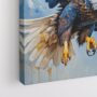 Πίνακας: Η επιβλητική πτήση του φαλακρού αετού στον ουρανό
