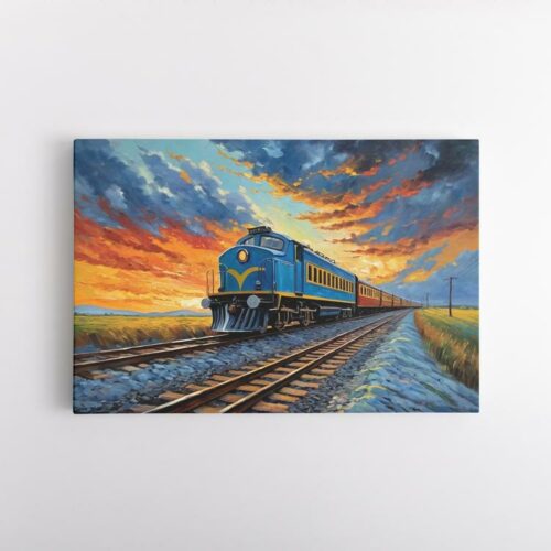 Τρένο στο Ηλιοβασίλεμα