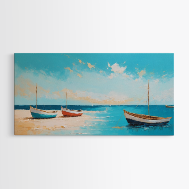 Ψαρόβαρκες στο ακρογιάλι