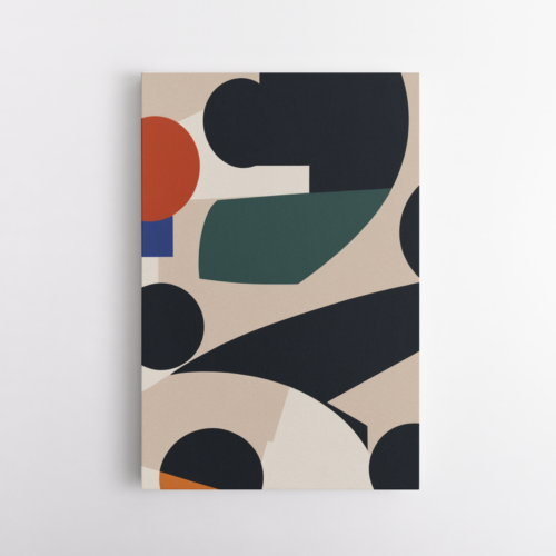 Αφηρημένη σύνθεση με καμπύλες