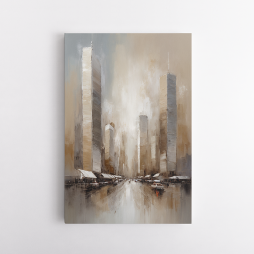 Αστικό τοπίο σε μπεζ αποχρώσεις