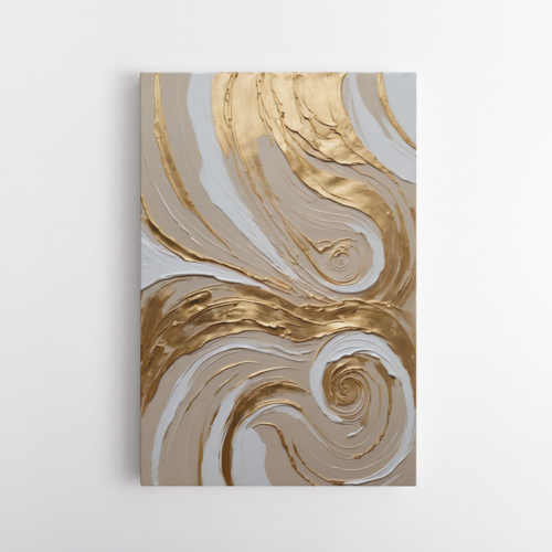 Δυναμικές Υφές Χρυσό, μπεζ, Λευκό #1