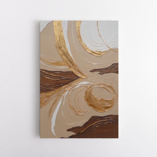 Δυναμικές Υφές Χρυσό, μπεζ, Λευκό, Καφέ #3