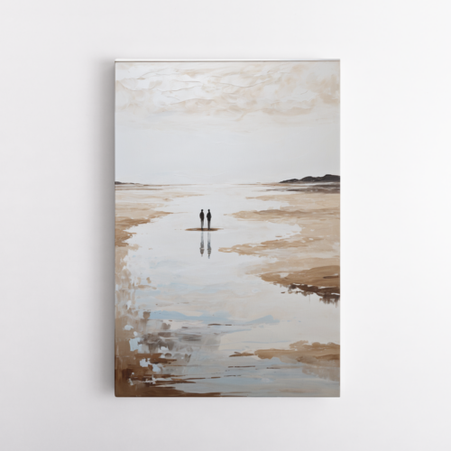 Δυο φιγούρες κάτω από αχνό ουρανό