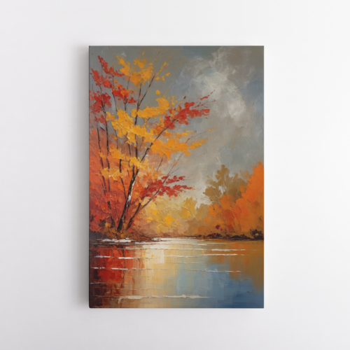 Φθινοπωρινά χρώματα στη λίμνη