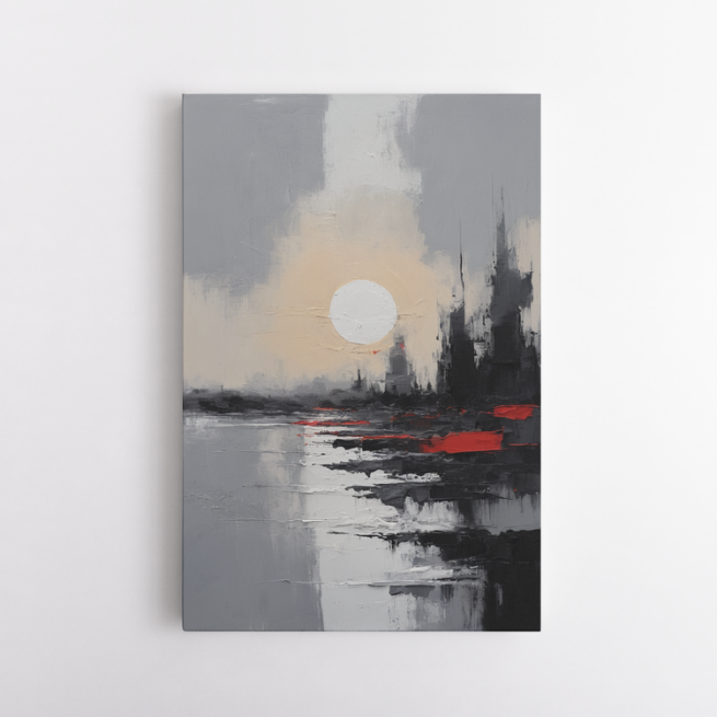 Ηλιοβασίλεμα στη σκοτεινή πόλη