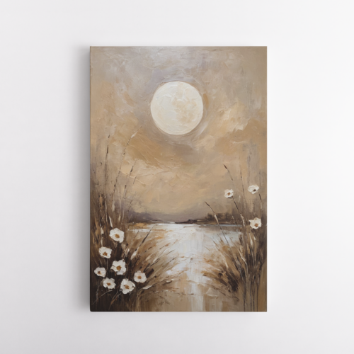 Λευκά Λουλούδια στην πανσέληνο