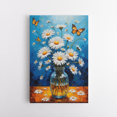 Λευκές μαργαρίτες σε βάζο