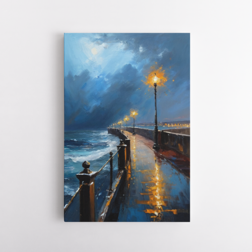 Μελαγχολική προβλήτα στο Δειλινό