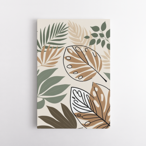 Μοτίβα Φύλλων σε Παστέλ Αποχρώσεις