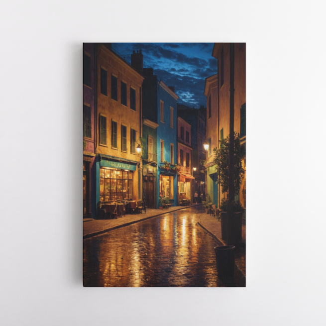 Νύχτα στα στενά δρομάκια του Παρισίου