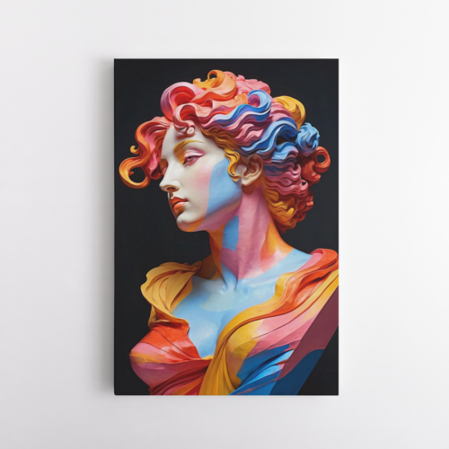 Πολύχρωμη Γυναικεία Προτομή