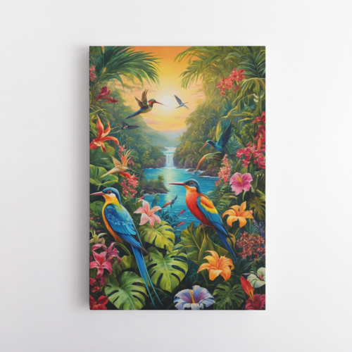 Πολύχρωμο Τροπικό τοπίο