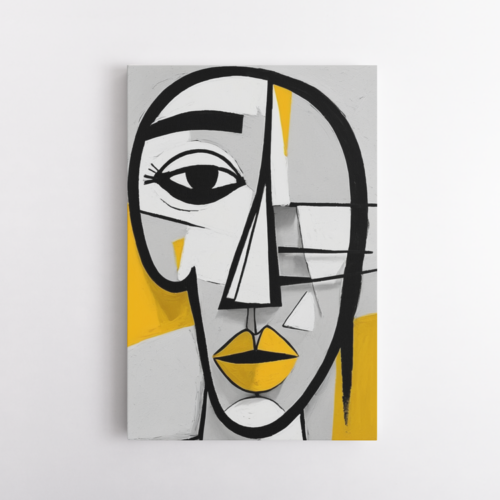 Πορτρέτο σε κίτρινο, μαύρο και γκρι 2