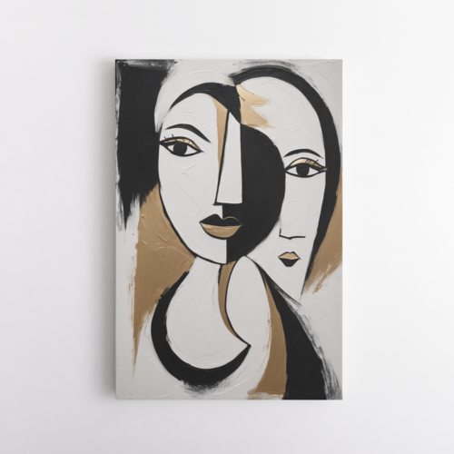 Πορτρέτο σε χρυσό, μαύρο και γκρι